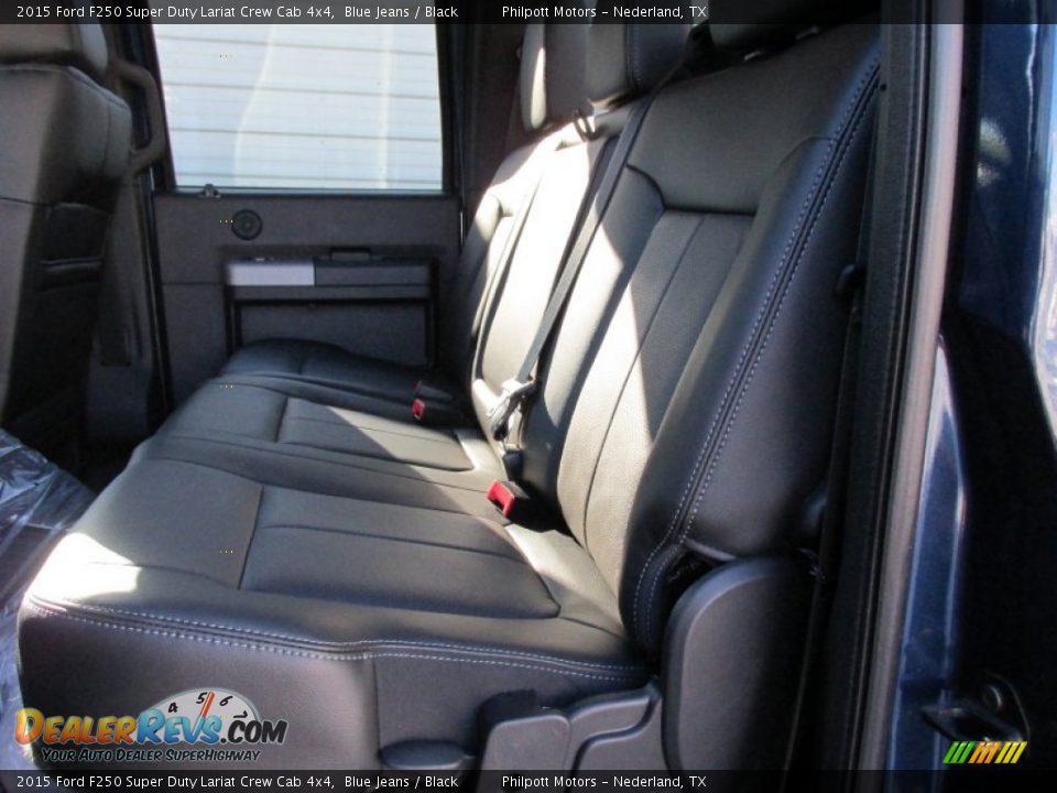 2015 Ford F250 Super Duty Lariat Crew Cab 4x4 Blue Jeans / Black Photo #23
