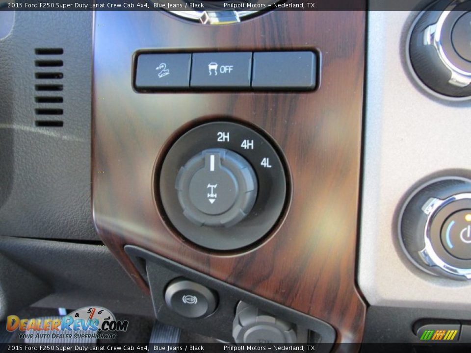 2015 Ford F250 Super Duty Lariat Crew Cab 4x4 Blue Jeans / Black Photo #35