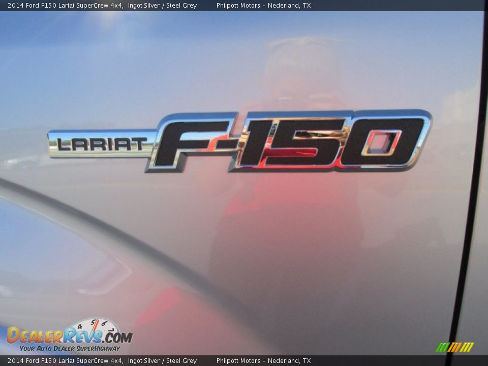 2014 Ford F150 Lariat SuperCrew 4x4 Ingot Silver / Steel Grey Photo #14