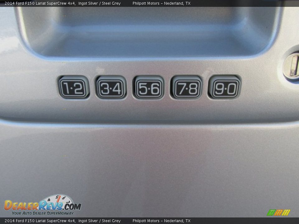 2014 Ford F150 Lariat SuperCrew 4x4 Ingot Silver / Steel Grey Photo #15