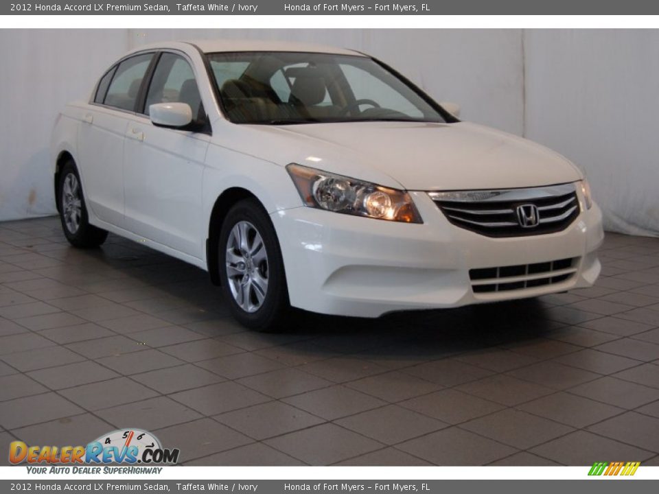2012 Honda Accord LX Premium Sedan Taffeta White / Ivory Photo #1