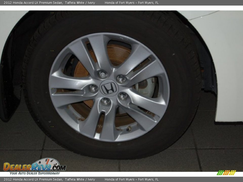 2012 Honda Accord LX Premium Sedan Taffeta White / Ivory Photo #4