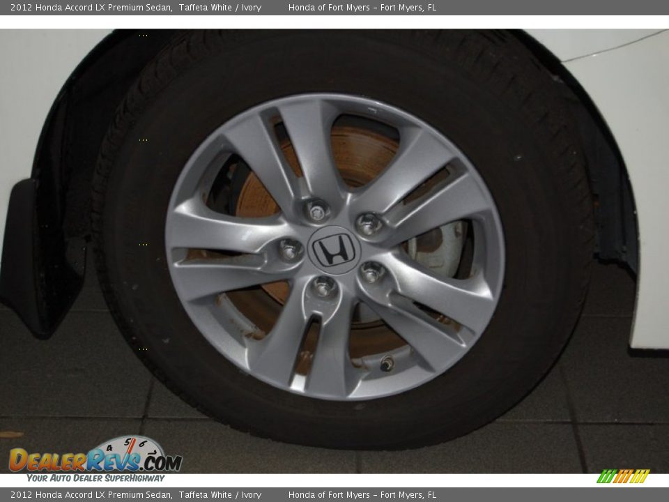 2012 Honda Accord LX Premium Sedan Taffeta White / Ivory Photo #5