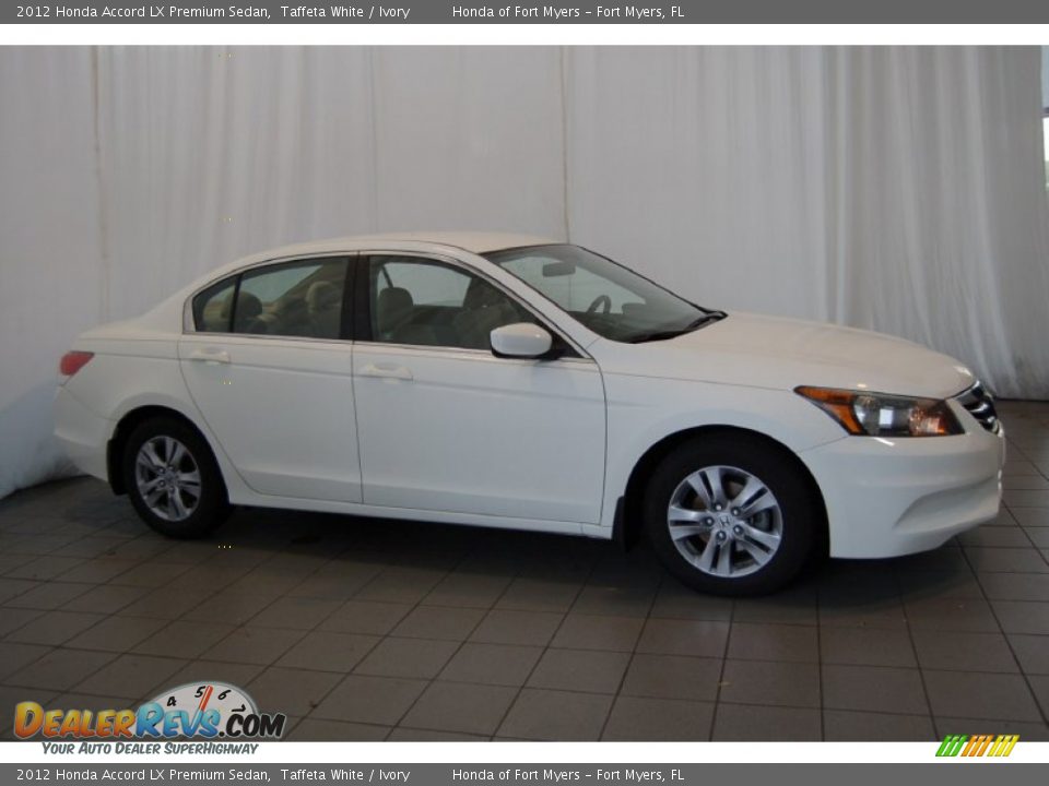 2012 Honda Accord LX Premium Sedan Taffeta White / Ivory Photo #6