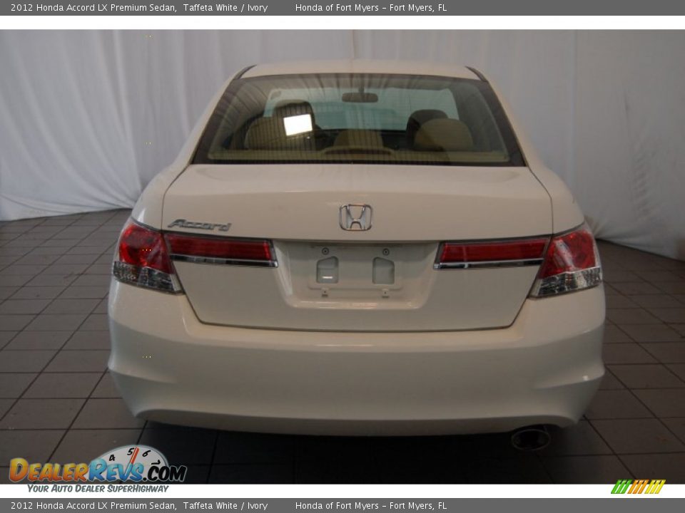 2012 Honda Accord LX Premium Sedan Taffeta White / Ivory Photo #7