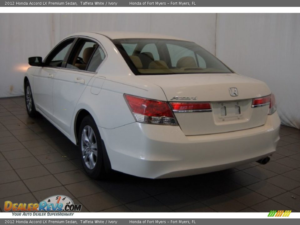 2012 Honda Accord LX Premium Sedan Taffeta White / Ivory Photo #8
