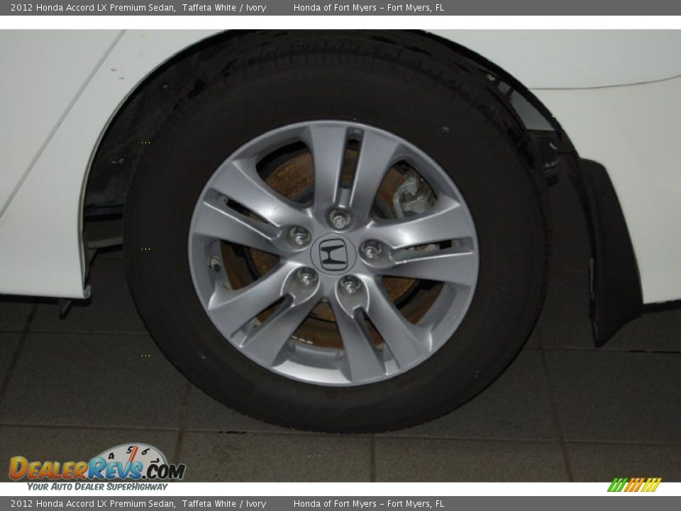 2012 Honda Accord LX Premium Sedan Taffeta White / Ivory Photo #10