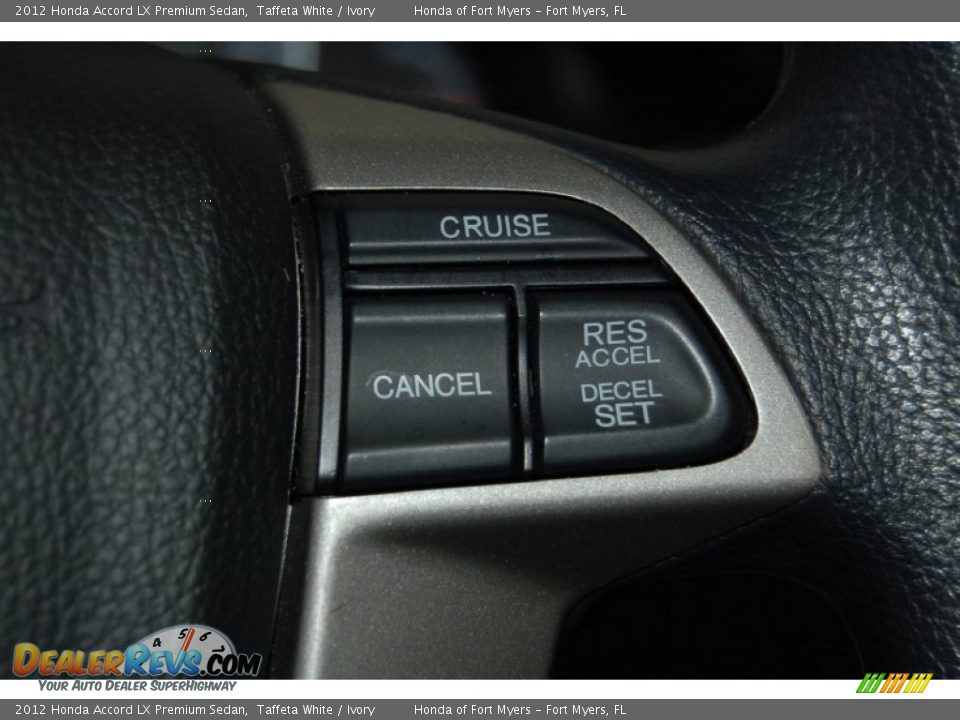 2012 Honda Accord LX Premium Sedan Taffeta White / Ivory Photo #20