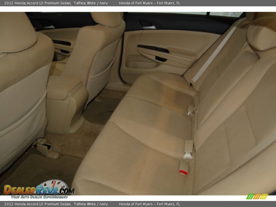 2012 Honda Accord LX Premium Sedan Taffeta White / Ivory Photo #24