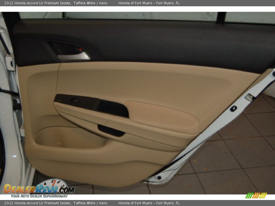 2012 Honda Accord LX Premium Sedan Taffeta White / Ivory Photo #28