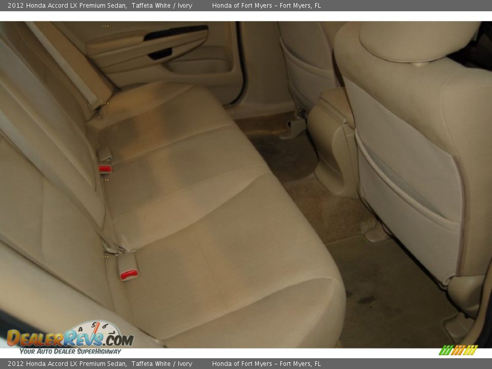 2012 Honda Accord LX Premium Sedan Taffeta White / Ivory Photo #29