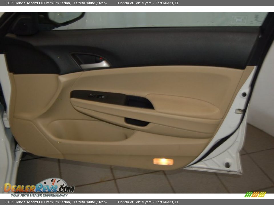 2012 Honda Accord LX Premium Sedan Taffeta White / Ivory Photo #30