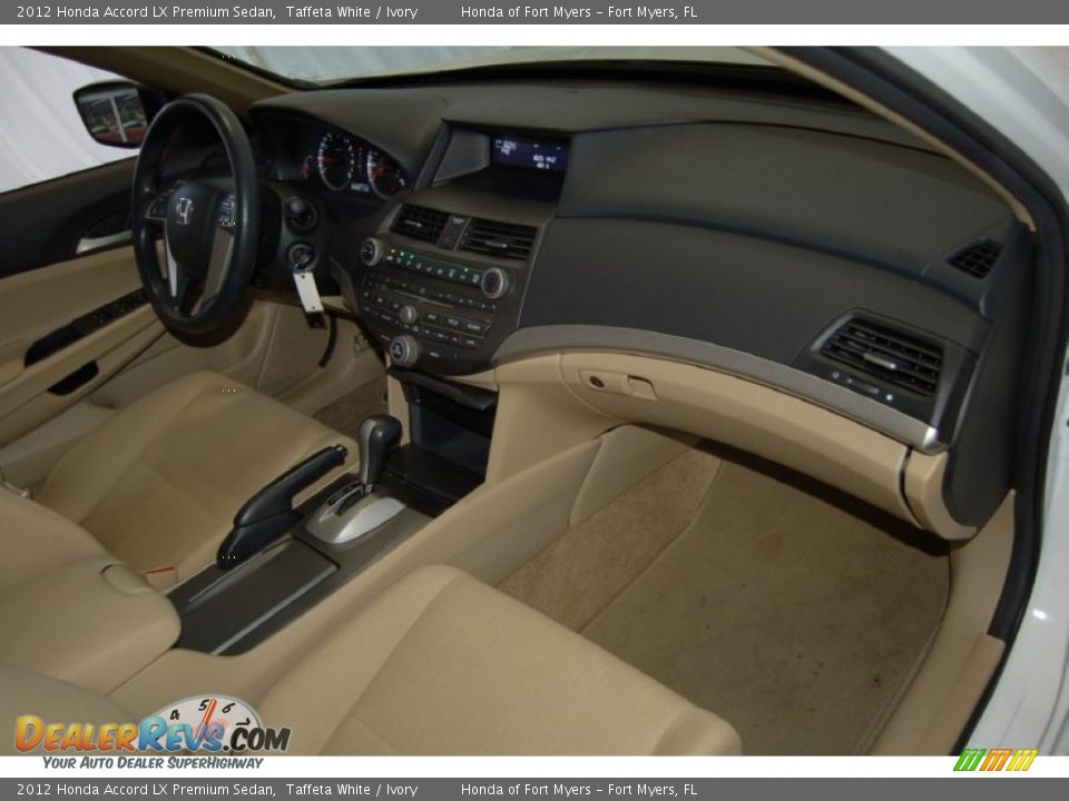 2012 Honda Accord LX Premium Sedan Taffeta White / Ivory Photo #31