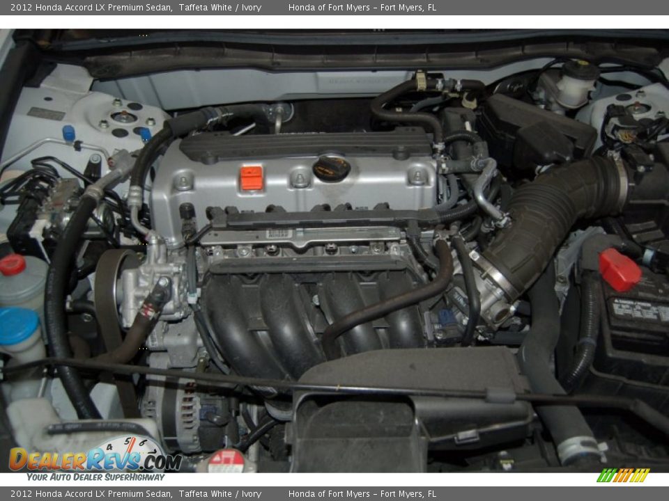 2012 Honda Accord LX Premium Sedan Taffeta White / Ivory Photo #33