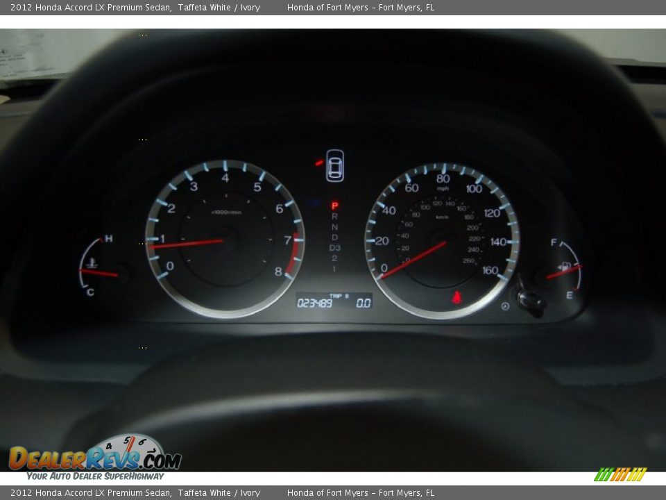 2012 Honda Accord LX Premium Sedan Taffeta White / Ivory Photo #34