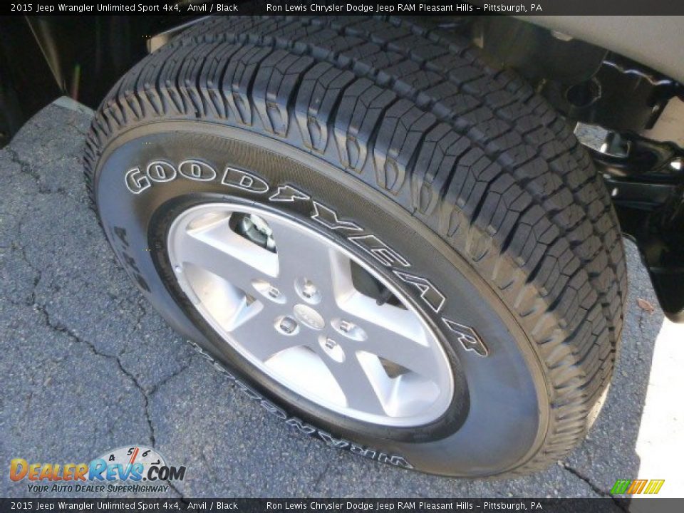 2015 Jeep Wrangler Unlimited Sport 4x4 Anvil / Black Photo #9