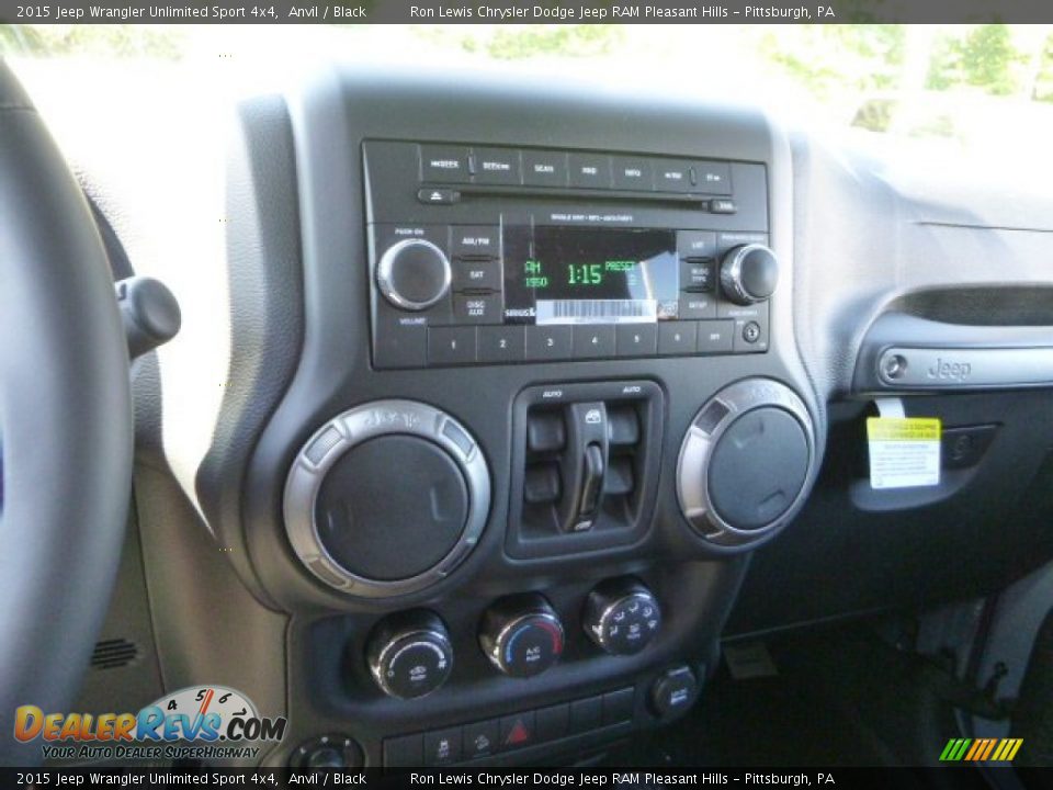 2015 Jeep Wrangler Unlimited Sport 4x4 Anvil / Black Photo #19