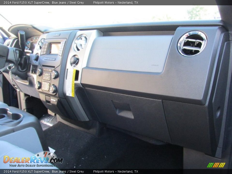 2014 Ford F150 XLT SuperCrew Blue Jeans / Steel Grey Photo #20