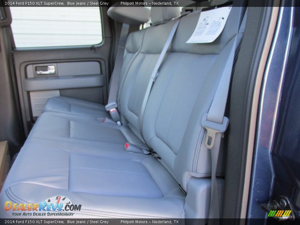 2014 Ford F150 XLT SuperCrew Blue Jeans / Steel Grey Photo #23