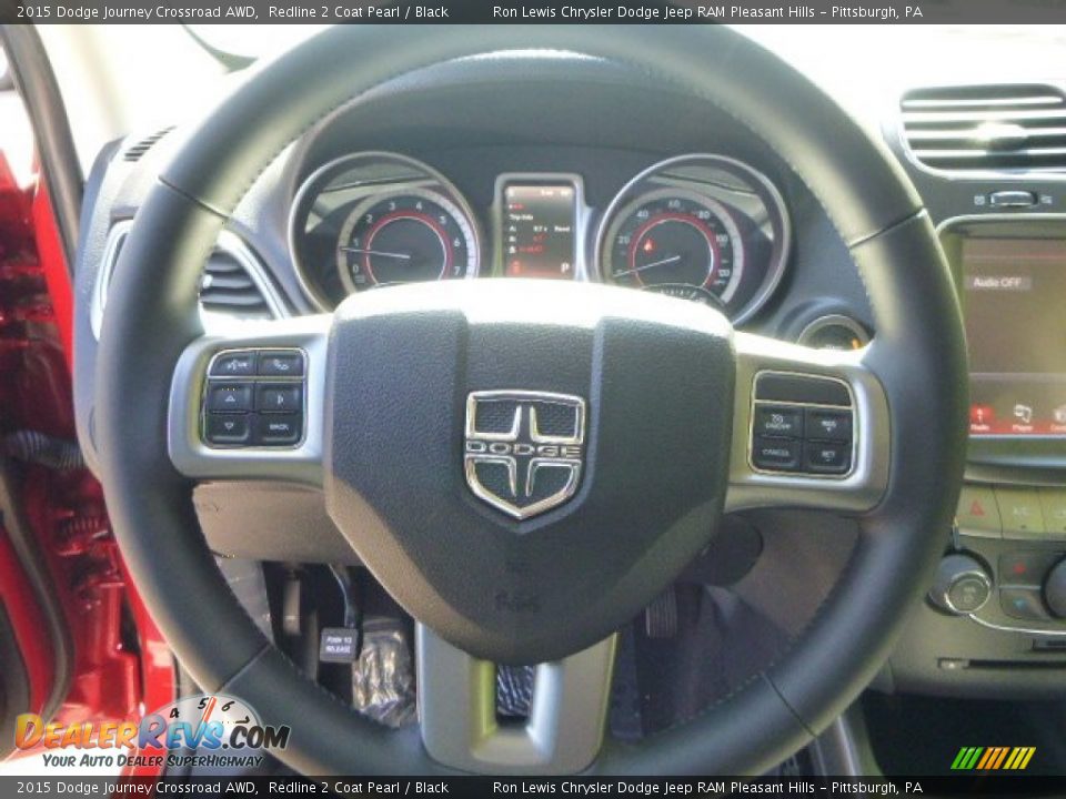 2015 Dodge Journey Crossroad AWD Redline 2 Coat Pearl / Black Photo #18
