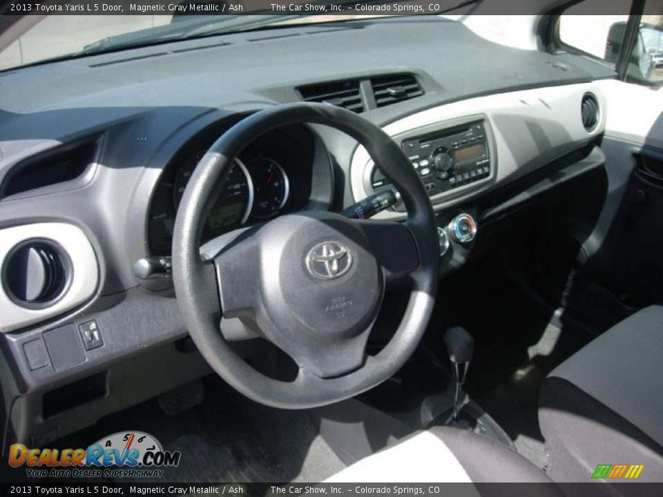 2013 Toyota Yaris L 5 Door Magnetic Gray Metallic / Ash Photo #3