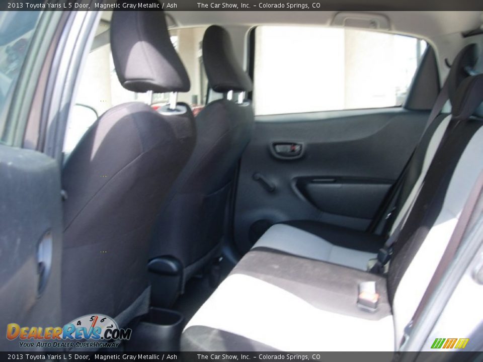 2013 Toyota Yaris L 5 Door Magnetic Gray Metallic / Ash Photo #9