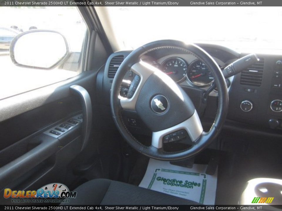 2011 Chevrolet Silverado 2500HD LT Extended Cab 4x4 Sheer Silver Metallic / Light Titanium/Ebony Photo #16