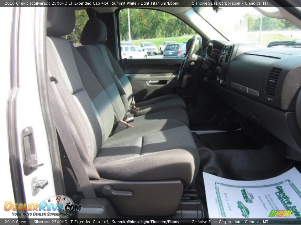 2010 Chevrolet Silverado 2500HD LT Extended Cab 4x4 Summit White / Light Titanium/Ebony Photo #7