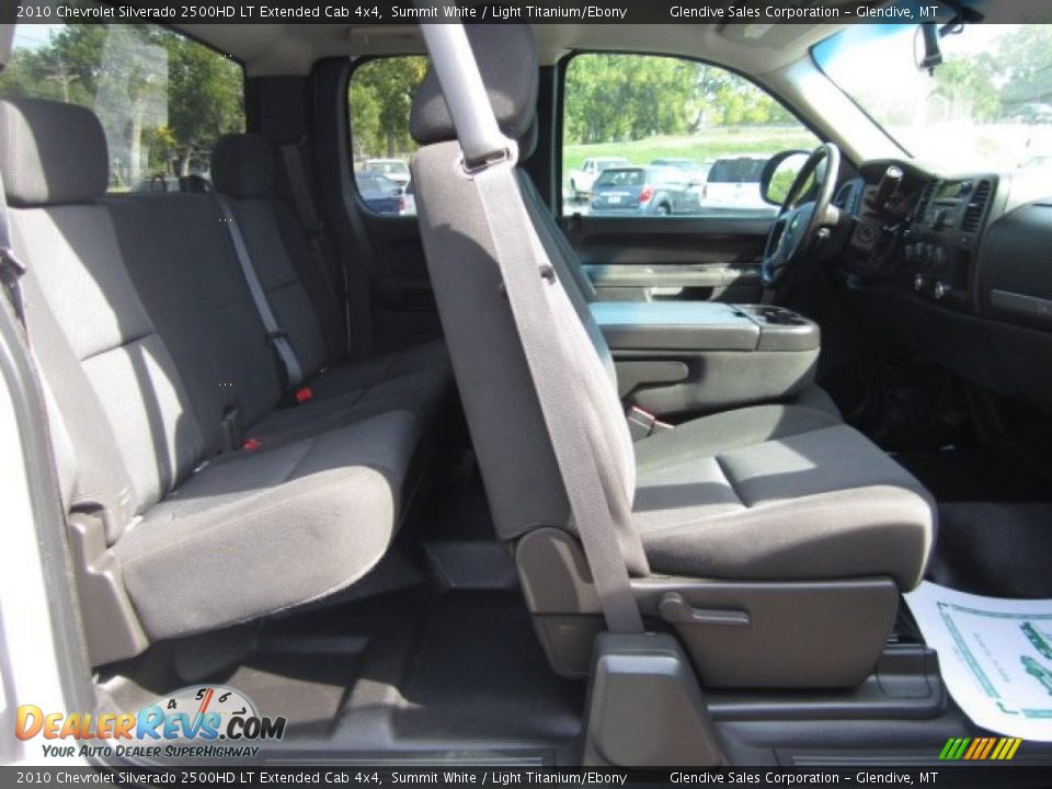 2010 Chevrolet Silverado 2500HD LT Extended Cab 4x4 Summit White / Light Titanium/Ebony Photo #12