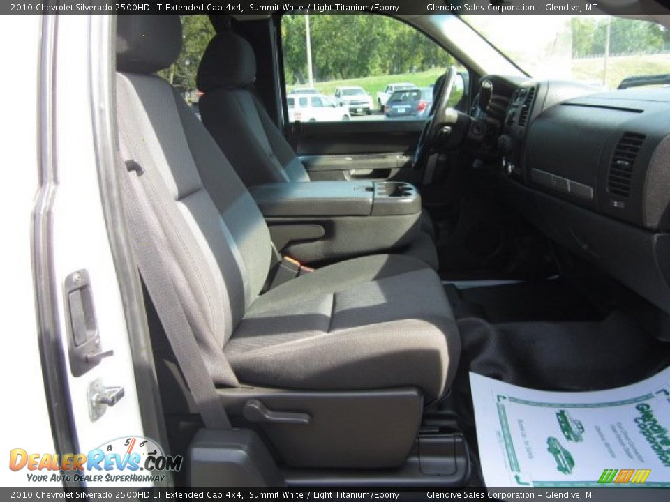 2010 Chevrolet Silverado 2500HD LT Extended Cab 4x4 Summit White / Light Titanium/Ebony Photo #13