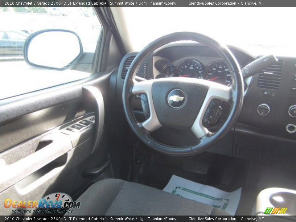 2010 Chevrolet Silverado 2500HD LT Extended Cab 4x4 Summit White / Light Titanium/Ebony Photo #16