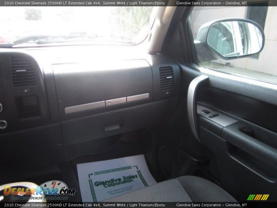 2010 Chevrolet Silverado 2500HD LT Extended Cab 4x4 Summit White / Light Titanium/Ebony Photo #17