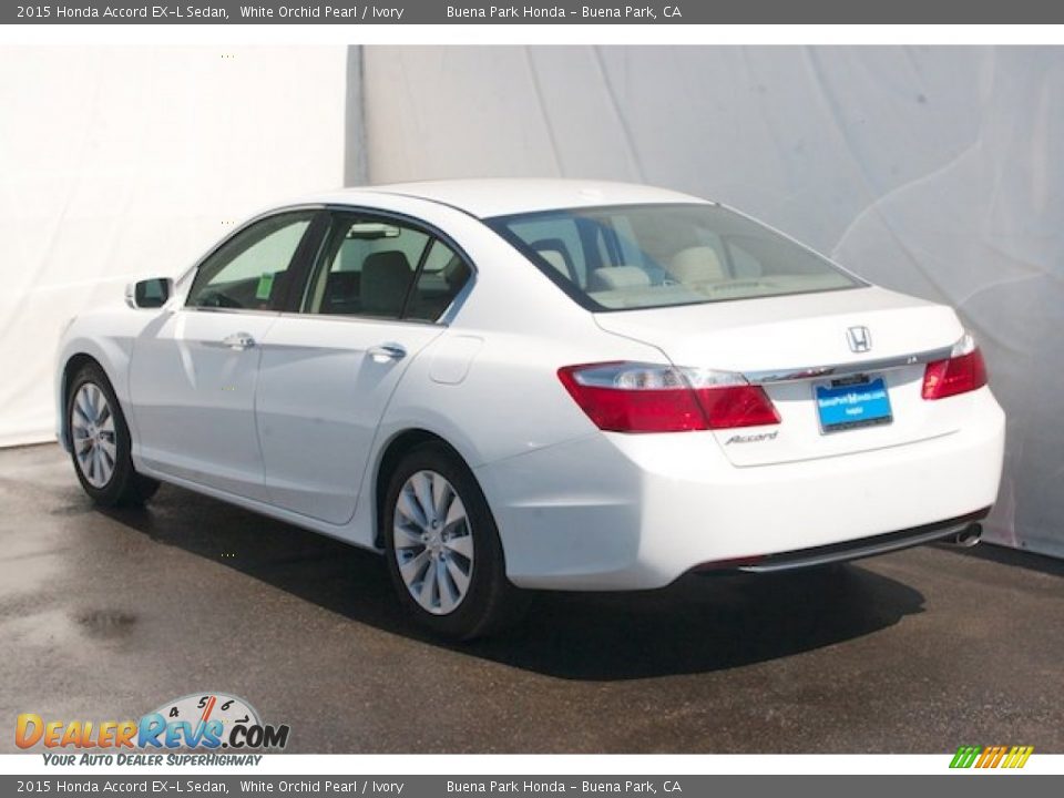 2015 Honda Accord EX-L Sedan White Orchid Pearl / Ivory Photo #5