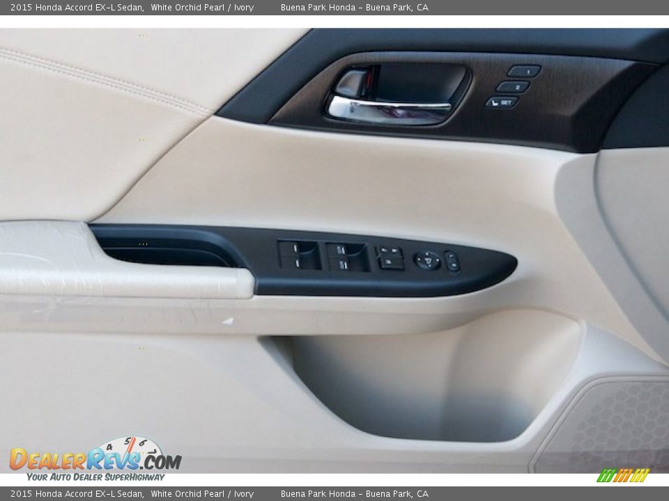 2015 Honda Accord EX-L Sedan White Orchid Pearl / Ivory Photo #8