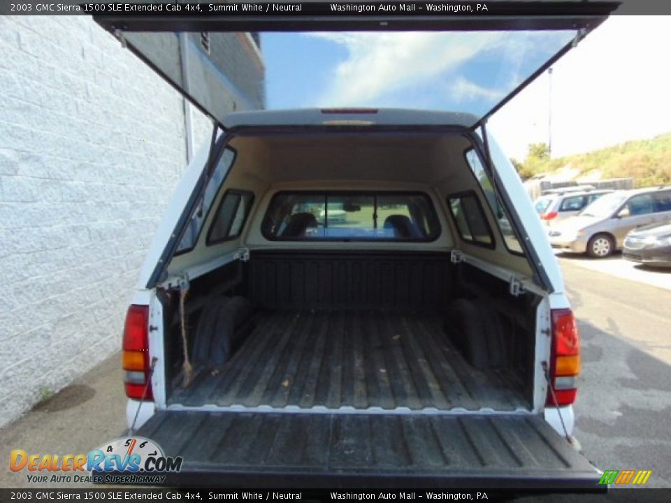 2003 GMC Sierra 1500 SLE Extended Cab 4x4 Summit White / Neutral Photo #8