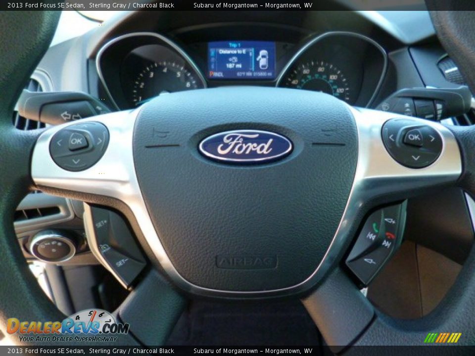 2013 Ford Focus SE Sedan Sterling Gray / Charcoal Black Photo #18