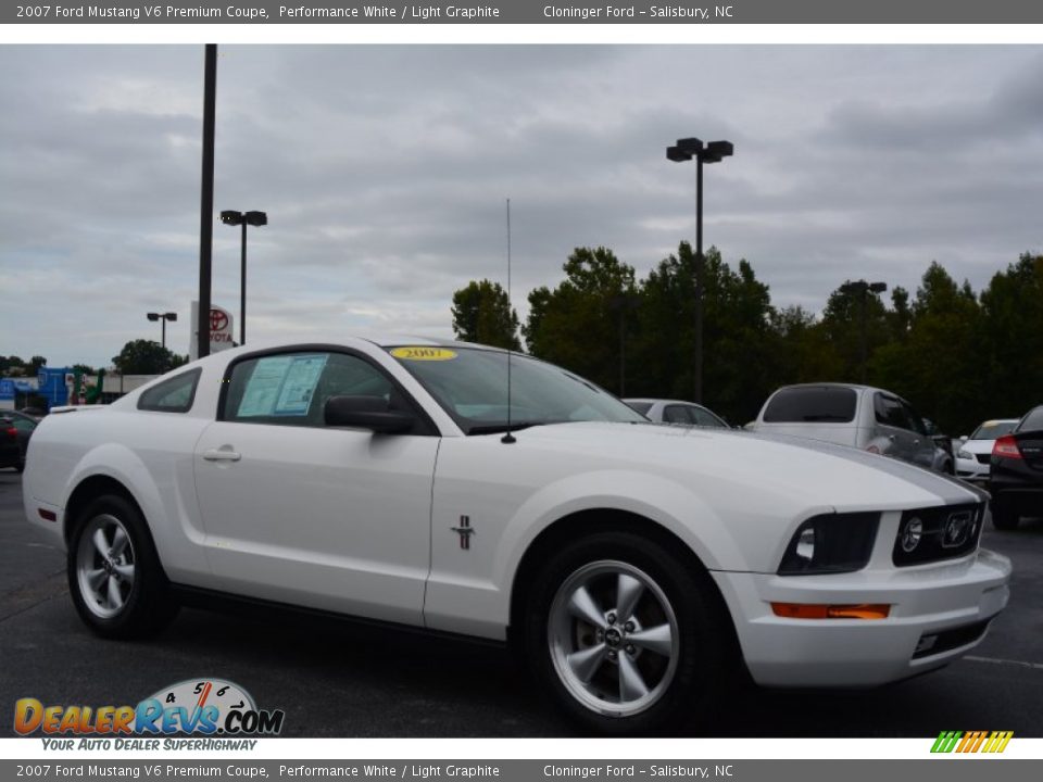 2007 Ford Mustang V6 Premium Coupe Performance White / Light Graphite Photo #1