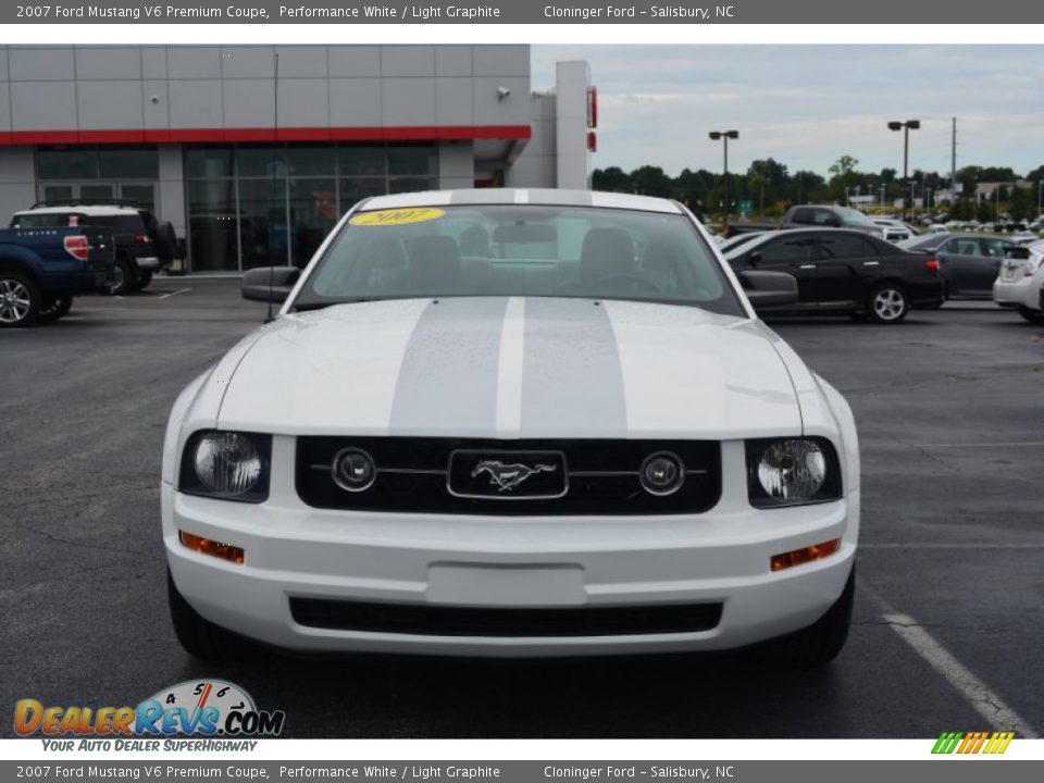 2007 Ford Mustang V6 Premium Coupe Performance White / Light Graphite Photo #7