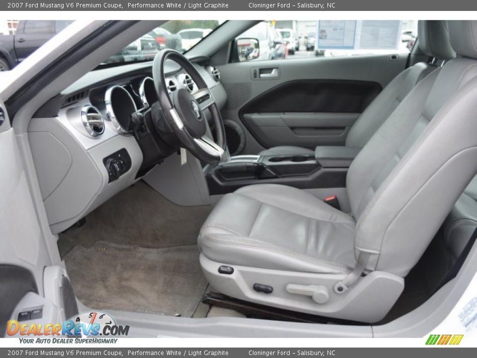 2007 Ford Mustang V6 Premium Coupe Performance White / Light Graphite Photo #9