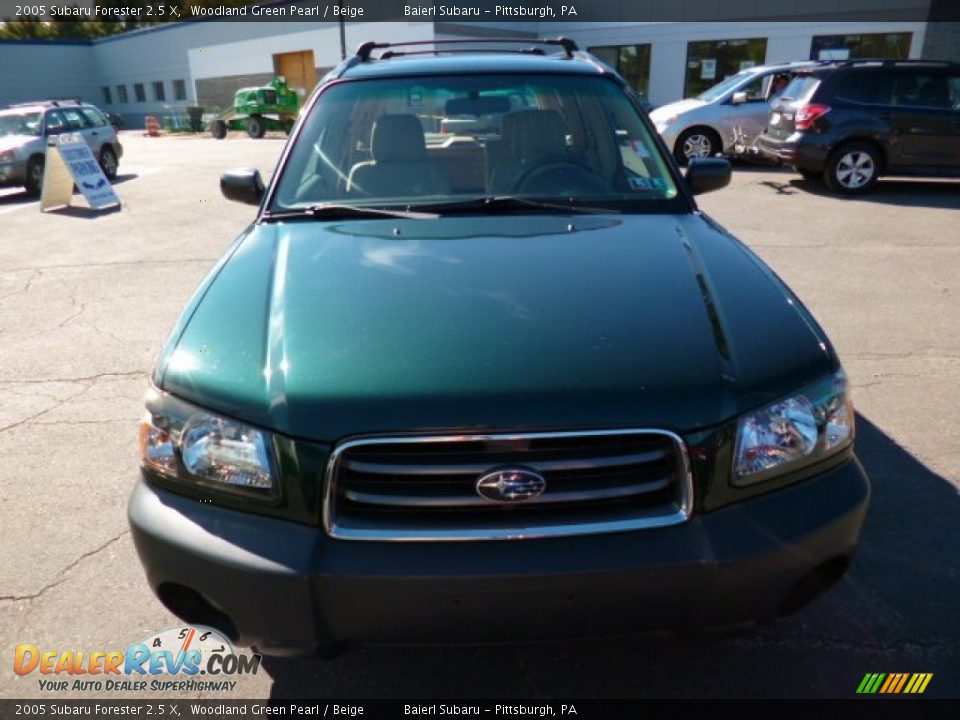 2005 Subaru Forester 2.5 X Woodland Green Pearl / Beige Photo #2