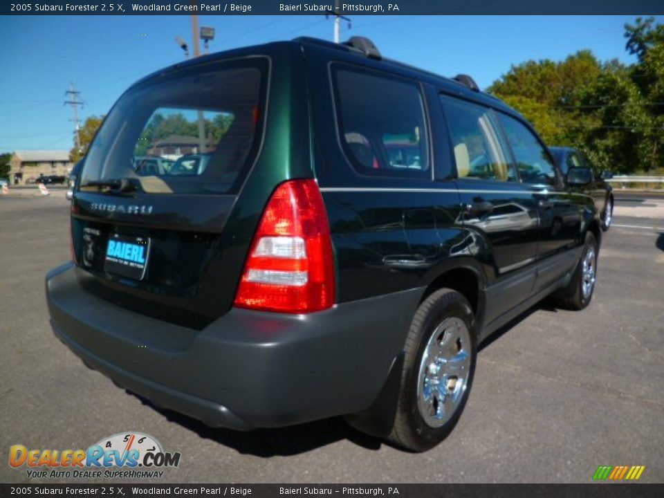 2005 Subaru Forester 2.5 X Woodland Green Pearl / Beige Photo #7