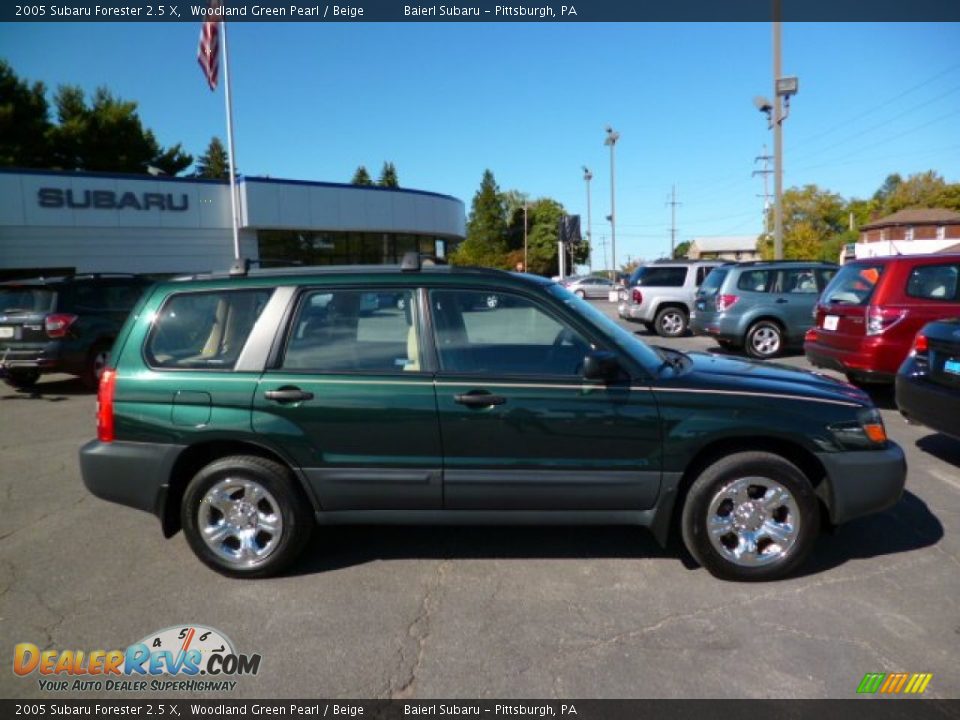 2005 Subaru Forester 2.5 X Woodland Green Pearl / Beige Photo #8