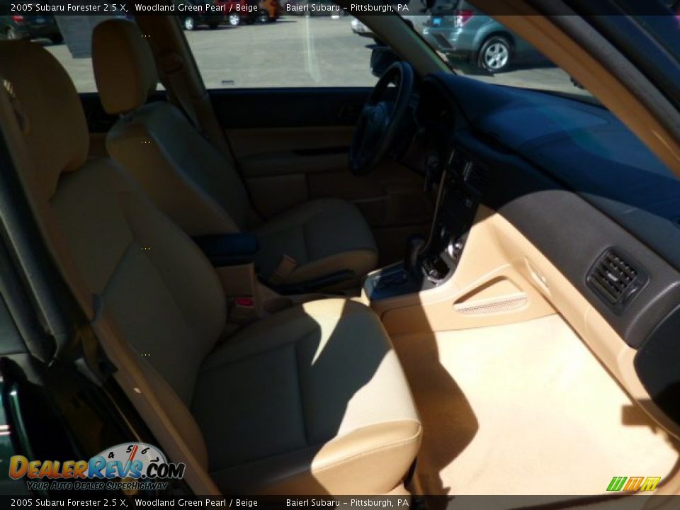 2005 Subaru Forester 2.5 X Woodland Green Pearl / Beige Photo #10