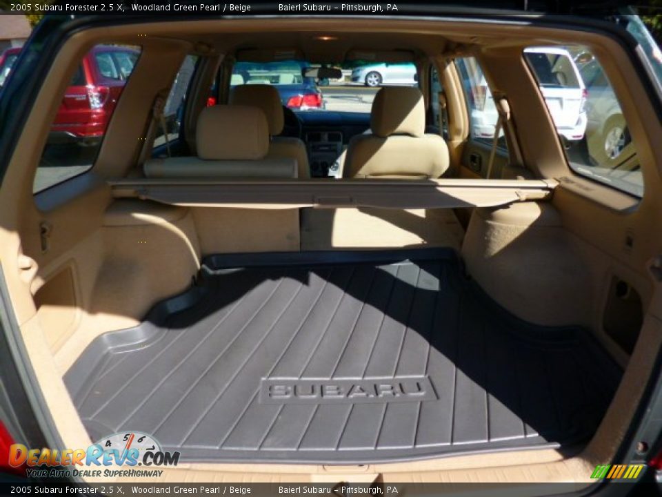 2005 Subaru Forester 2.5 X Woodland Green Pearl / Beige Photo #13