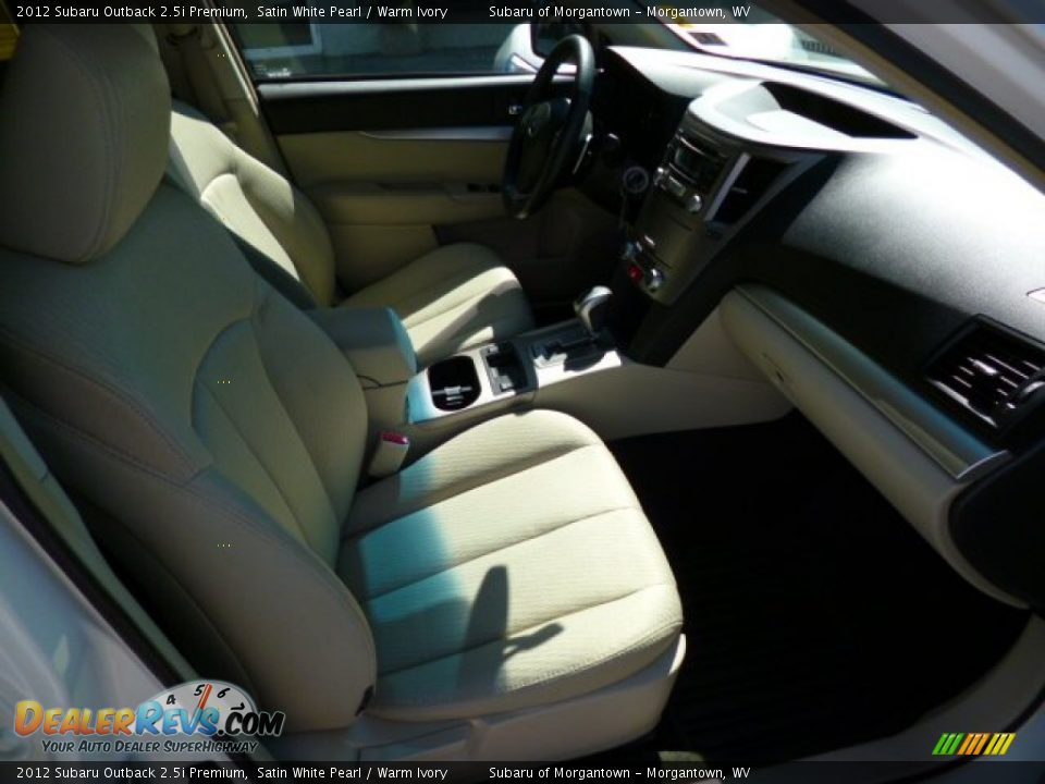 2012 Subaru Outback 2.5i Premium Satin White Pearl / Warm Ivory Photo #4