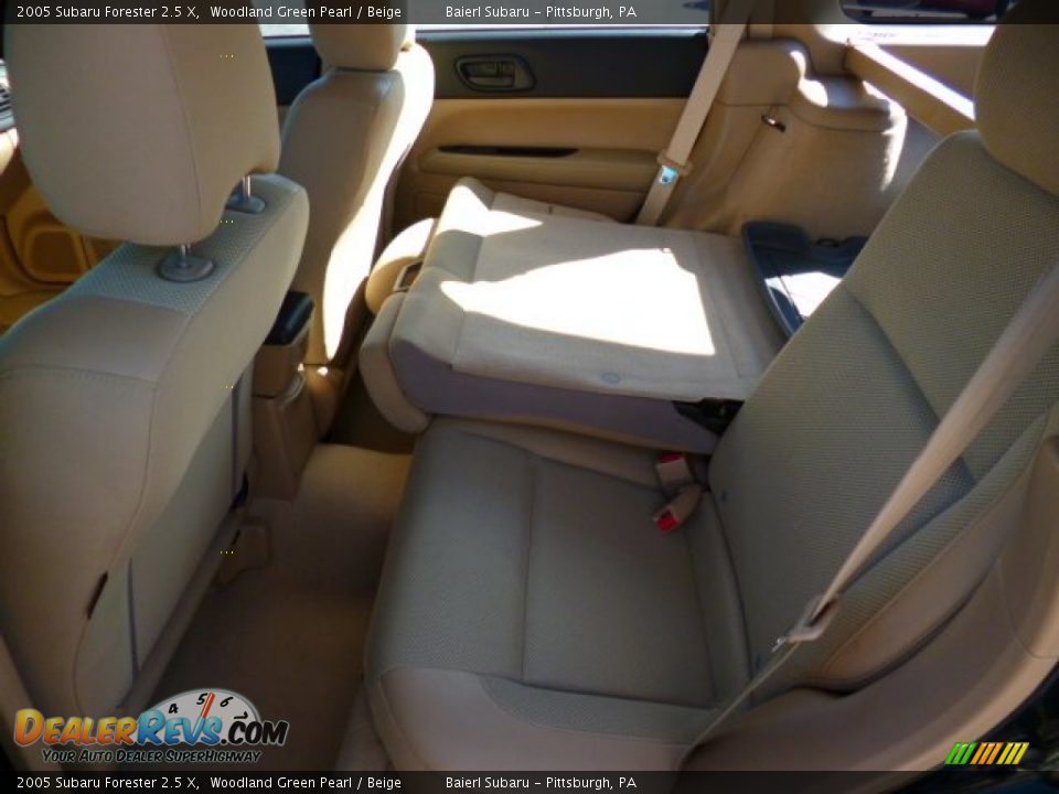 2005 Subaru Forester 2.5 X Woodland Green Pearl / Beige Photo #14