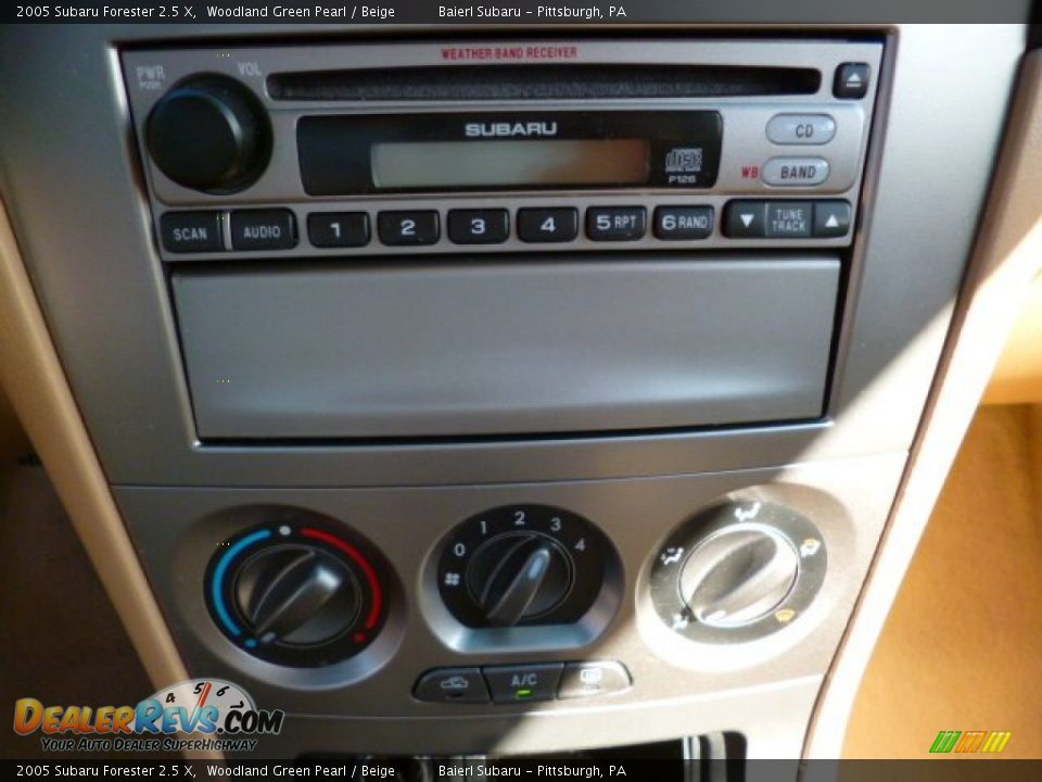 2005 Subaru Forester 2.5 X Woodland Green Pearl / Beige Photo #19