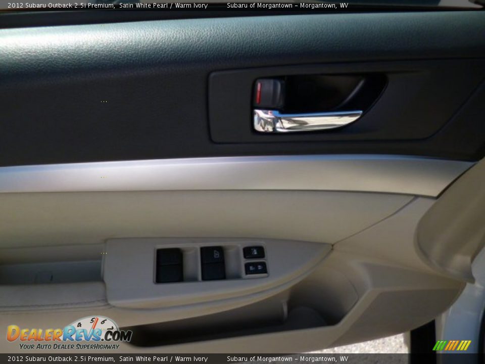 2012 Subaru Outback 2.5i Premium Satin White Pearl / Warm Ivory Photo #17
