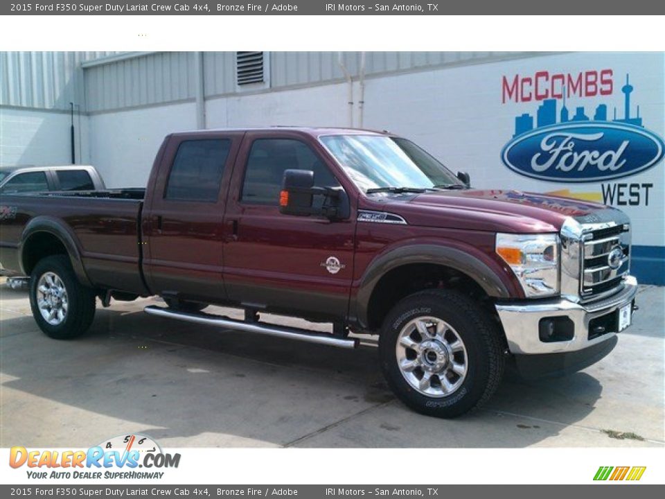 2015 Ford F350 Super Duty Lariat Crew Cab 4x4 Bronze Fire / Adobe Photo #1