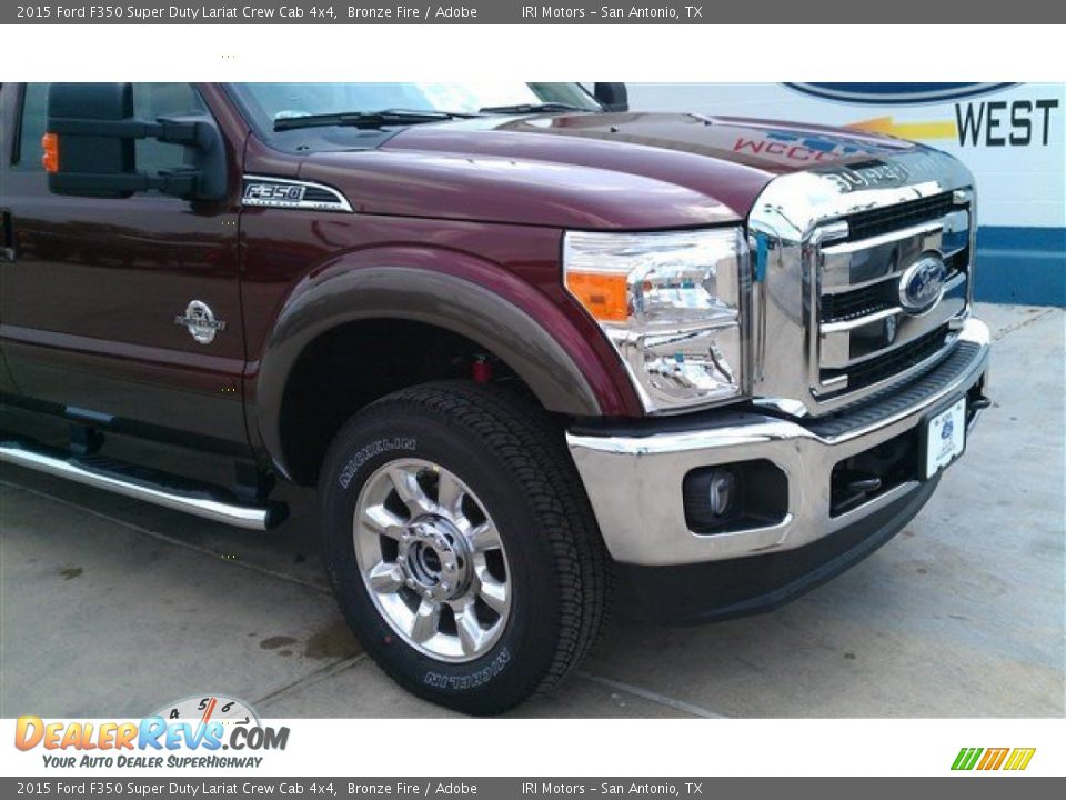 2015 Ford F350 Super Duty Lariat Crew Cab 4x4 Bronze Fire / Adobe Photo #2